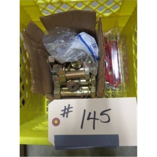 BOLTS, MILK CRATE & HOOKS