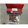 Image 1 : TOOL BOX RED,  PLUS BOX OF TOOLS