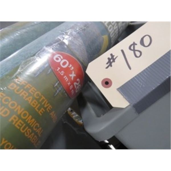 3 ROLLS LAWN COVER & GARBAGE CAN