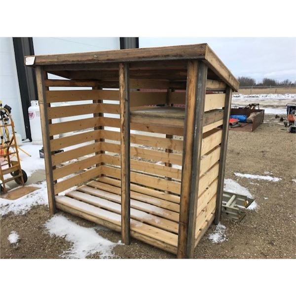 WOOD STORAGE SHED