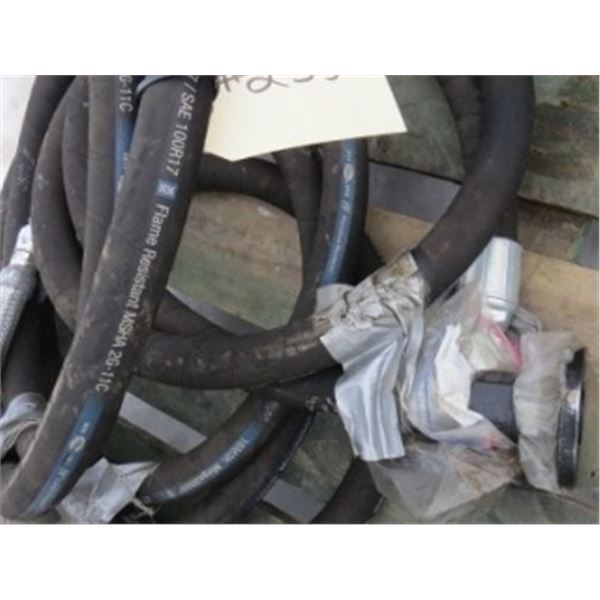 BLACK INDUSTRIAL HOSE & FLANGE