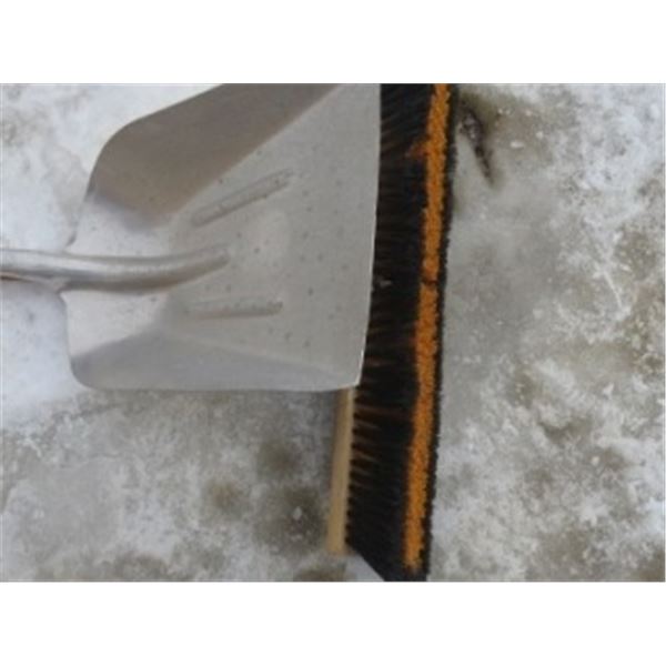 BROOM, SCOOP SHOVEL