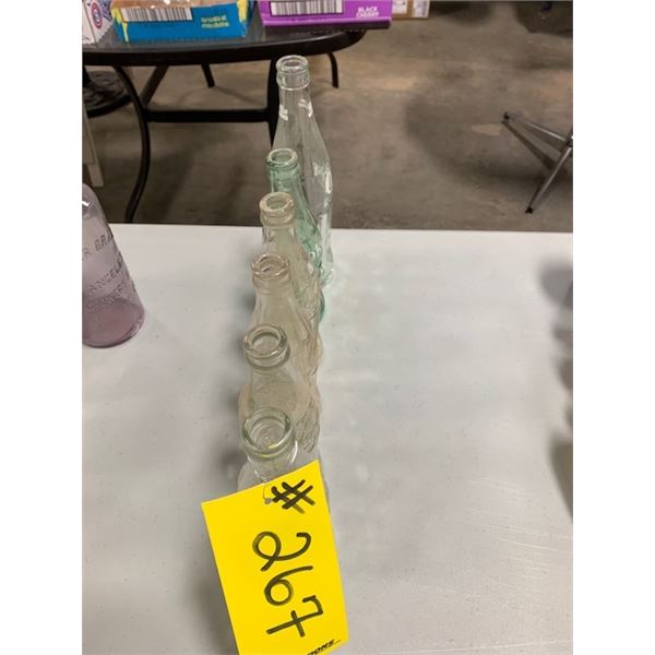 6 - COKE BOTTLES (ALL FOR ONE MONEY)