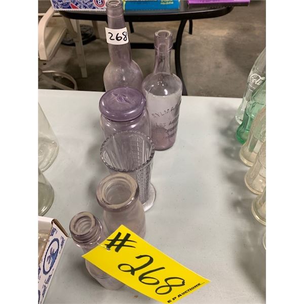 6 - MAUVE BOTTLES (ALL FOR ONE MONEY)