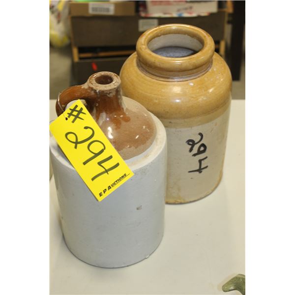 2 - CLAY JUGS (ALL FOR ONE MONEY)