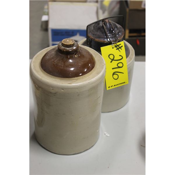 PICKLE CROCK & WHISKEY CROCK