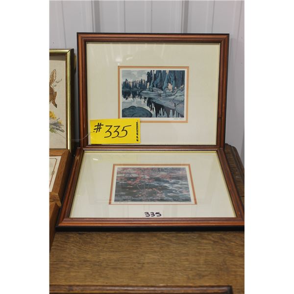 3 NEEDLE POINT & 2 PICTURES