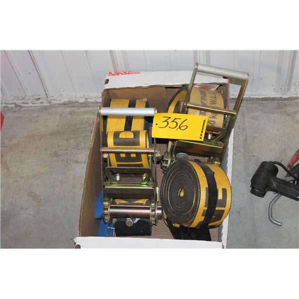 2 - 4" RACHET STRAPS (ALL FOR ONE MONEY)