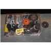 Image 1 : 2 BOXES OF CHAULK LINES, GRINDING & CUTTING WHEELS