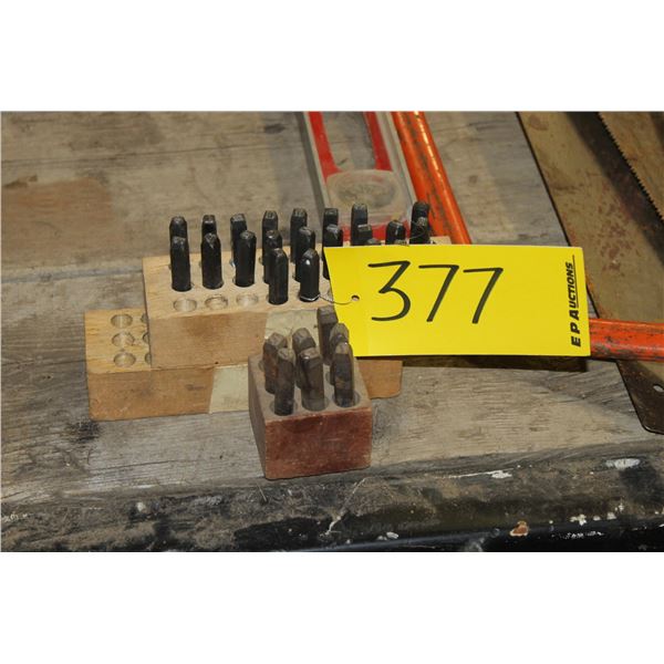 PARTIAL NUMBER & LETTER PUNCH SET