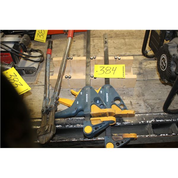BOLT CUTTERS, 2 CLAMPS, MITRE BOX