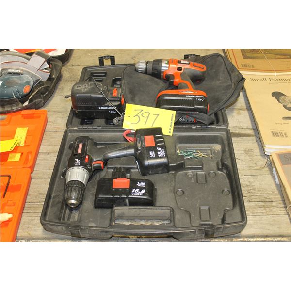 CRAFTSMAN DRILL NO CHARGER, B & D DRILL C/W CHARGER