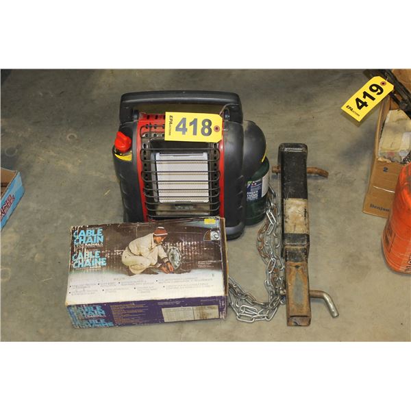 HITCH, CHAIN, HEATER