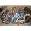 Image 3 : 2 BOXES HALTERS & ROPES, BOX OF FLY NETTING & 2 HOOF COVERS, MISC