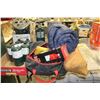 Image 2 : TENT, SLEEPING MATT, FIRE EXTINGUISHER, 5 PROPANE CANNISTERS, COLEMAN HEATER & COLEMAN BURNER