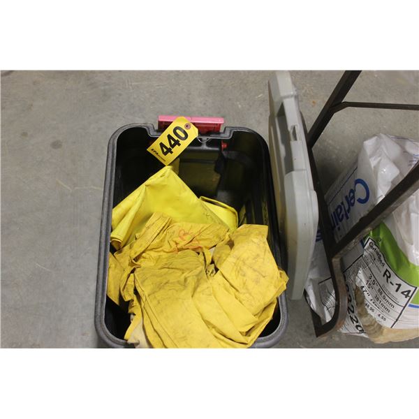 TUB OF RAIN COAT AND PANTS