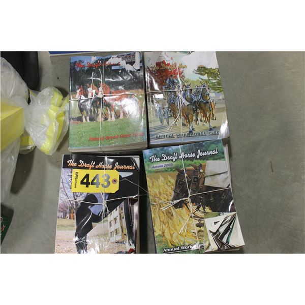 4 BUNDLES DRAFT HORSE JOURNALS