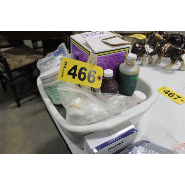 BOX OF HORSE WOUND SUPPLIES