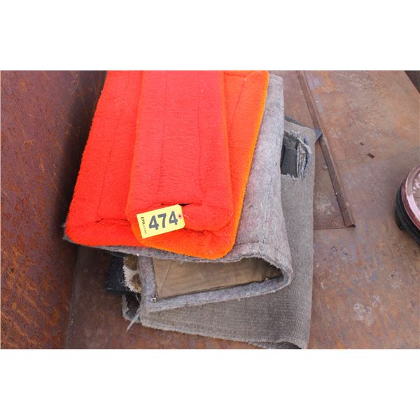 HORSE BLANKETS & 3 STALL WALL CUSHIONS