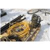 Image 3 : PALLET OF MISCELLANEOUS CORDS, BOOSTER CABLES, BED FRAMES, READY ROD, BUTTING TORCH HOSE, SUBMISABLE