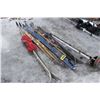 Image 1 : 4 SETS OF SKIS, 2 CURLING BROOMS