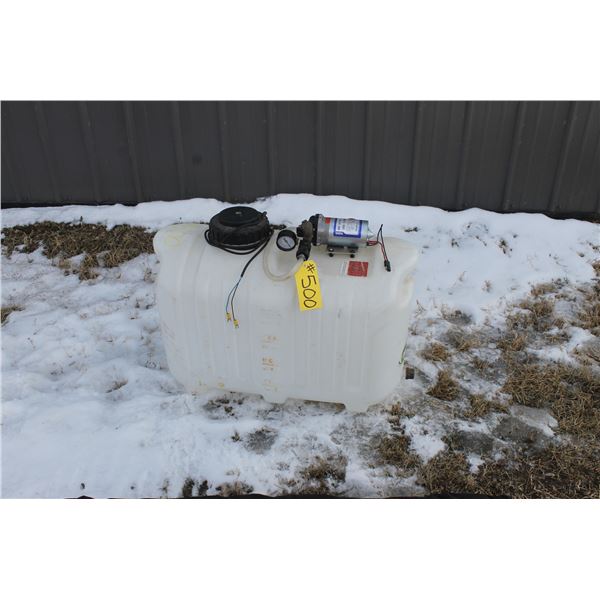 20 GALLON SPRAYER TANK WITH 1.8 GPM OPEN FLOW PUMP NO WAND