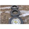 Image 2 : 3 - 13" TIRES, ONLY 1 WITH RIM  (ALL FOR ONE MONEY)