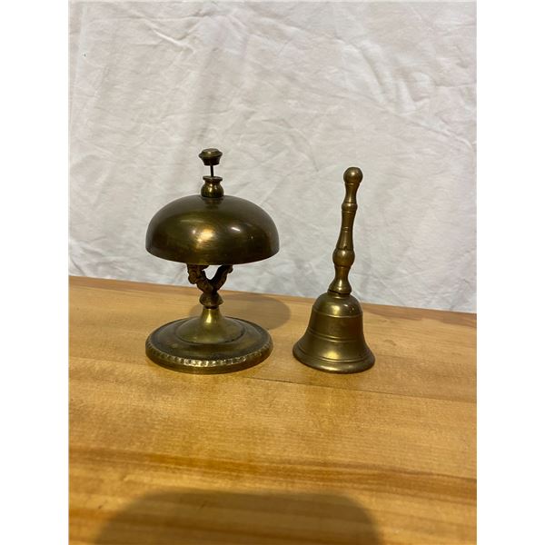 2 Brass Desk bells