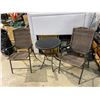 Image 1 : 2 Folding chairs and table