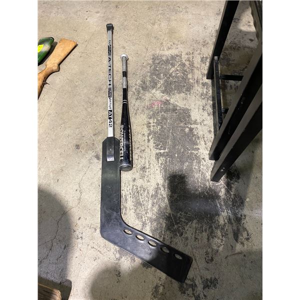 Bat and goalie stick