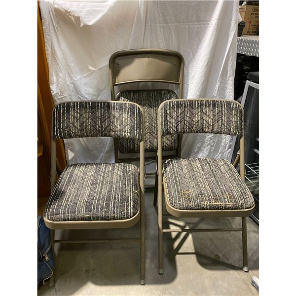 3 Folding chairs