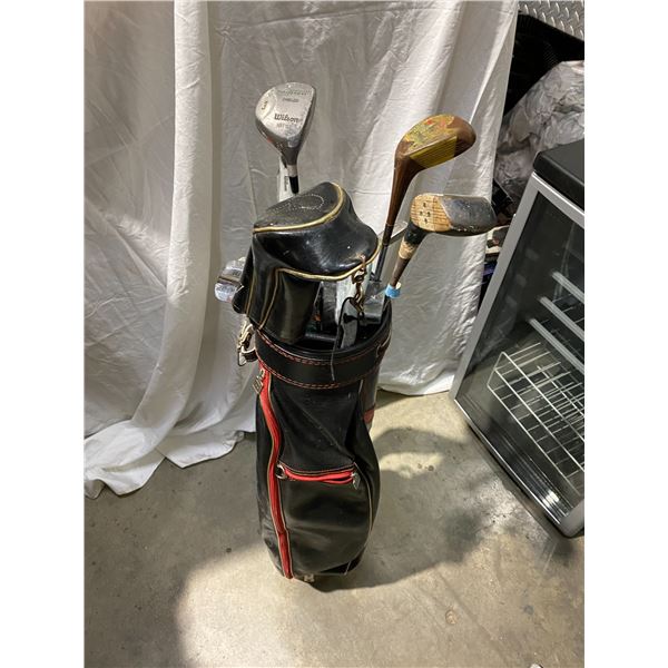 Golf Clubs and bag