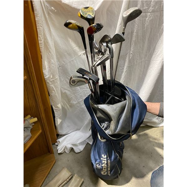 Golf Clubs and bag