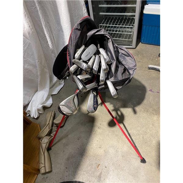 Golf Clubs and bag