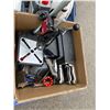 Image 1 : box knives, tool stand and misc
