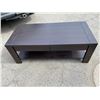 Image 1 : 2 drawer coffee table black