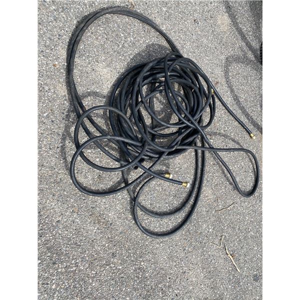 2 black garden hoses