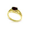 Image 1 : Genuine 1.15 ctw Garnet Ring 14KT Yellow Gold - REF-32N3R