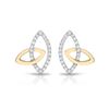 Image 1 : Natural 0.27 CTW Diamond Earrings 14K Two Tone Yellow Gold - REF-32M4F