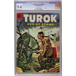Turok #3 (Dell, 1956) CGC NM 9.4 Off-white