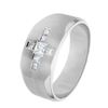 Image 1 : Natural 0.49 CTW Princess Diamond & Princess Diamond Ring 14K White Gold - REF-117M2F