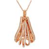 Image 1 : Natural 0.43 CTW Diamond Necklace 18K/14K Rose Gold - REF-132H3W