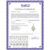 Image 2 : Genuine 1.20 ctw Tanzanite Necklace 14KT Yellow Gold - REF-40M7T