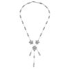 Image 1 : Natural 3.01 CTW Diamond Necklace 14K White Gold - REF-298K8R