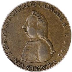 1766 1/2P Pitt Halfpenny XF45 PCGS