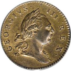 1773 1/2P Virginia Halfpenny, Period MS65 Red