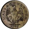 Image 2 : 1787 1/2 C Massachusetts Half Cent MS64 Brown