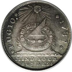 1787 1C Fugio Cent, New Haven Restrike, Silver