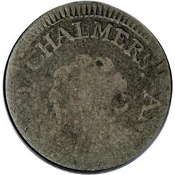 1783 6PENCE Chalmers Sixpence, Small Date VG10