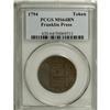 Image 3 : 1794 TOKEN Franklin Press Token MS64 Brown PCGS